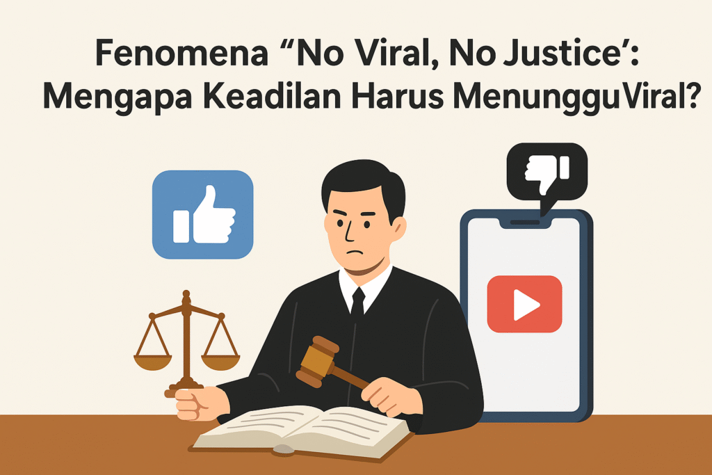 Fenomena “No Viral, No Justice”: Mengapa Keadilan Harus Menunggu Viral? fenomena keadilan dan viral