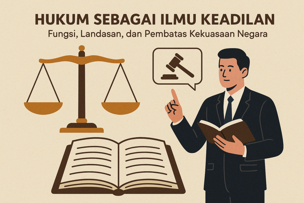Hukum sebagai Ilmu Keadilan: Fungsi, Landasan, dan Pembatas Kekuasaan Negara hukum sebagai ilmu keadilan