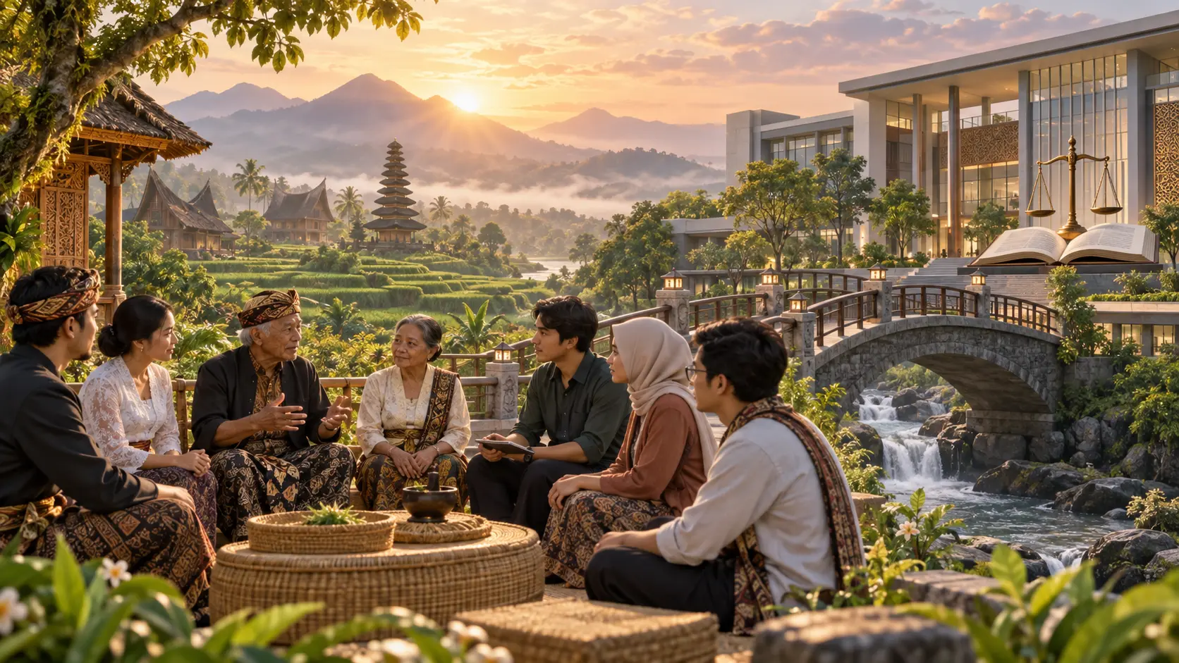 Dialog masyarakat adat yang terhubung dengan pendidikan hukum modern
