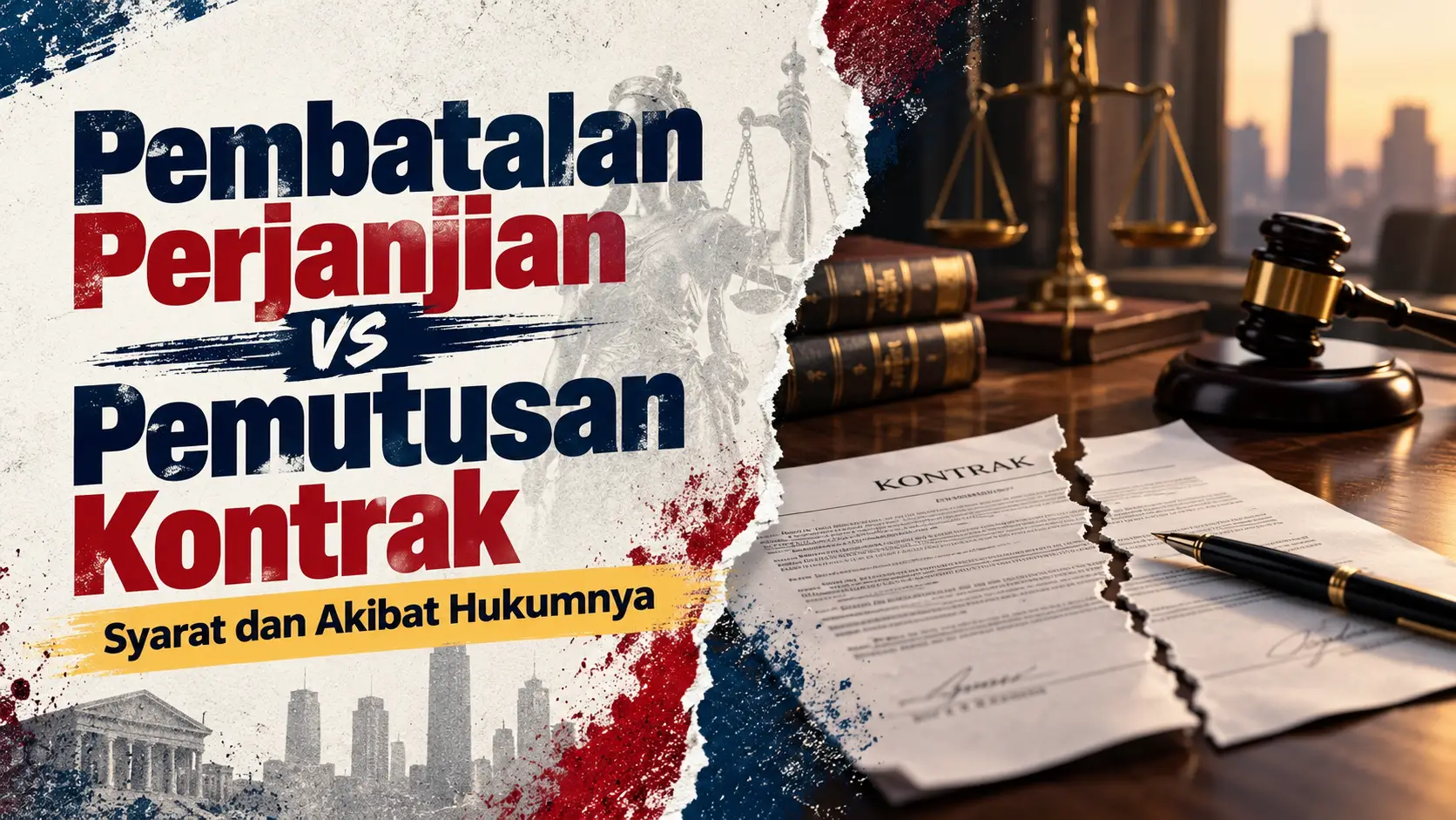 Pembatalan Perjanjian vs Pemutusan Kontrak