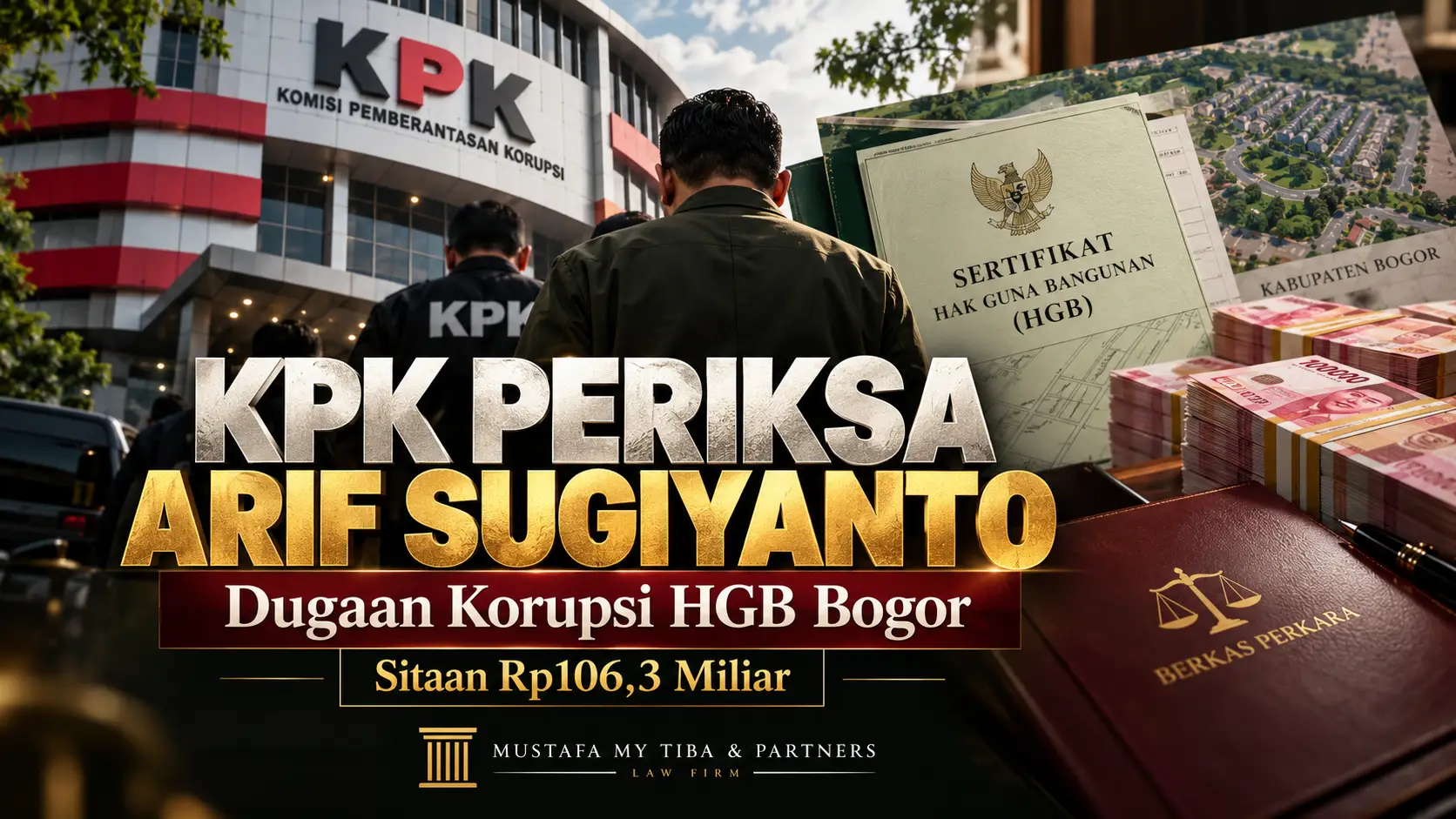 Ilustrasi berita KPK memeriksa Arif Sugiyanto terkait dugaan korupsi pengurusan HGB di Kabupaten Bogor